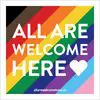 Colorful inclusion sign with heart