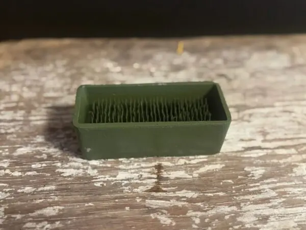 Rectangular flower arranging tool close-up